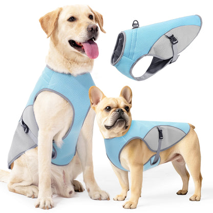 Dog Cooling Vest Dog Harness Cooler Jacket with Portable Water Bottle, for Walking Dog, Outdoor Camping and Hunting Training